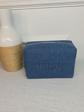 DIOR Blue Denim Cosmetic Pouch